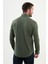 Düz Haki Slim Fit Erkek Gömlek 3