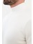 Düz Ekru Slim Fit Yarım Balıkçı Yaka Uzun Kollu Erkek T-Shirt 2