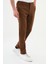 Çizgili Kamel Rengi Super Slim Fit Erkek Pantolon 3