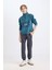 Erkek Çocuk Yarım Fermuarlı Dik Yaka Baskılı Sweatshirt D3058A824WN 2