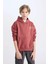 Erkek Çocuk Oversize Geniş Kalıp Sırt Baskılı Kapüşonlu Sweatshirt D5679A824WN 3