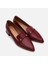 01AYH290820A780 HAKIKI Deri Bordo Kadın Loafer 2