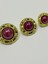 Vintage Serisi Düğme Seti / 2,5 cm 6 Lı Set (Gold - Bordo) 3
