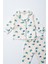 2411 3-12 Ay Unisex Yaprak Baskılı Pijama Takım 1