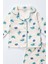 2411 3-12 Ay Unisex Yaprak Baskılı Pijama Takım 2