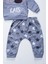 377 6-18 Ay Erkek Cool Cats Nakışlı 2'li Takım 4