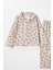 0051 9-12 Yaş Yakalı Yıldızlı Unisex Pijama Takım 2
