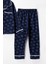 0051 9-12 Yaş Yakalı Yıldızlı Unisex Pijama Takım 3