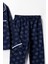 0051 9-12 Yaş Yakalı Yıldızlı Unisex Pijama Takım 5