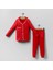 046 5-7 Yaş Cepli Biyeli Erkek Düğmeli Pijama Takımı 4