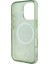 Apple iPhone 16 Pro Uyumlu Kılıf Guess Orjinal Lisanslı Magsafe Şarj Özellikli Flower Tonal Circle Yeşil 4