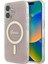 Apple iPhone 16 Plus Uyumlu Kılıf Guess Orjinal Lisanslı Magsafe Özellikli Yazı Logolu 4g Desenli Pembe 1