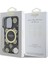 Apple iPhone 16 Pro Kılıf Guess Orjinal Lisanslı Magsafe Özellik Iml Peony ve 4g Desen Klasik Logolu Siyah 5