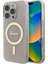 Apple iPhone 16 Pro Uyumlu Kılıf Guess Orjinal Lisanslı Magsafe Şarj Özellikli Yazı Logo 4g Desenli Pembe 1