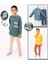 5056 8-10 Yaş Stay Wıld Köpek Baskılı Erkek Pijama Takımı 4