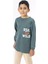 5056 8-10 Yaş Stay Wıld Köpek Baskılı Erkek Pijama Takımı 5
