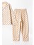 0053 5-8 Yaş Çiçek Desenli Pijama Takım 3