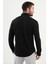 Düz Siyah Slim Fit Erkek Gömlek 3