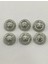 6 Adet 22 Mm (2.2 Cm) Aslan Desenli Gümüş Renk Trençkot Ve Blazer Ceket Düğmesi 1