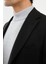Desenli Siyah Slim Fit Torba Cep Mono Yaka Erkek Takım Elbise 2