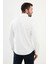 Düz Beyaz Slim Fit Erkek Gömlek 3