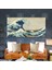 Kanagawa Oki Great Wave Japon Deniz Dalgası Katsushika Hokusai Enine Yatay Kanvas Tablo 1