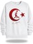 Atatürk Görselli Bisiklet Yaka Unisex Sweatshirt 795 1
