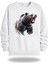 Kızgın Ayı Görselli Bisiklet Yaka Unisex Sweatshirt 947 1