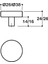 1910 Tek Delikli Kulp Saten Renk 26 mm 2