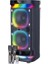 BTS-1990 Siyah Rgb Ledli Mikrofonlu Kumandalı Bluetooth Hoparlör Parti Speaker 1