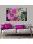 Dekoratif Baskı Pembe Beyaz Çiçekler Kanvas Tablo 1