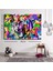 Dekoratif Baskı Illüstrasyon Kaplan Pop Art Kanvas Tablo 1