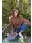 Kahverengi Kayık Yaka Kadın Sweatshirt MG2208 2
