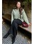 Mint Yeşili Bisiklet Yaka Basic Sweatshirt MG2185 1