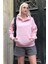 Pembe Oversize Cepli Sweatshirt MG2207 1