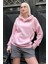 Pembe Oversize Cepli Sweatshirt MG2207 3