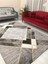 Siyah Gri Gold Şerit Model Lastikli Kadife Halı Örtüsü 6m2-200x300 1