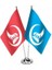 Krom Ikili (2li) Bozkurt Masa Bayrağı 1