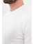 Düz Ekru Slim Fit Bisiklet Yaka Uzun Kollu Erkek T-Shirt 2