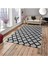 Damla Füme Siyah Model Ipek Kadife Lastikli Halı Örtüsü 4m2x160x230 1