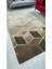 Kahve Piramit Model Ipek Kadife Lastikli Halı Örtüsü 6m2-200x300 3