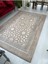 Lüx Kahve Çizgili Model Lastikli Kadife Halı Örtüsü 6 M2 -200x300 2