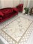 Yeni Model Krem Piramit Lastikli Halı Örtüsü Kadife 6 M2 - 200x300 3