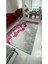 Fuşya Piramit Model Ipek Kadife Lastikli Halı Örtüsü ( 4 M2 ) 160x230 1