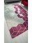 Fuşya Piramit Model Ipek Kadife Lastikli Halı Örtüsü ( 4 M2 ) 160x230 5