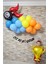 Yarış Tema Doğum Günü Balon Zinciri Seti Fon Perdeli Doğum Günü Süsleme Seti 5