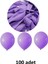 Lila Balon 12" - 30 cm Lateks Lila Renk Balon 100'LU Paket 1