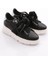 ES853 Kadın Kalin Taban Fiyonklu Sneakers Ayakkabı 2