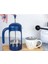 Tohana Bitki Çayı Demliği French Press Süzgeçli Çay Kahve Kupası 600 ml Lacivert 2