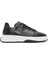 Erkek Siyah Bağcıklı Kalın Tabanlı Deri Sneaker 24WFD632318 1